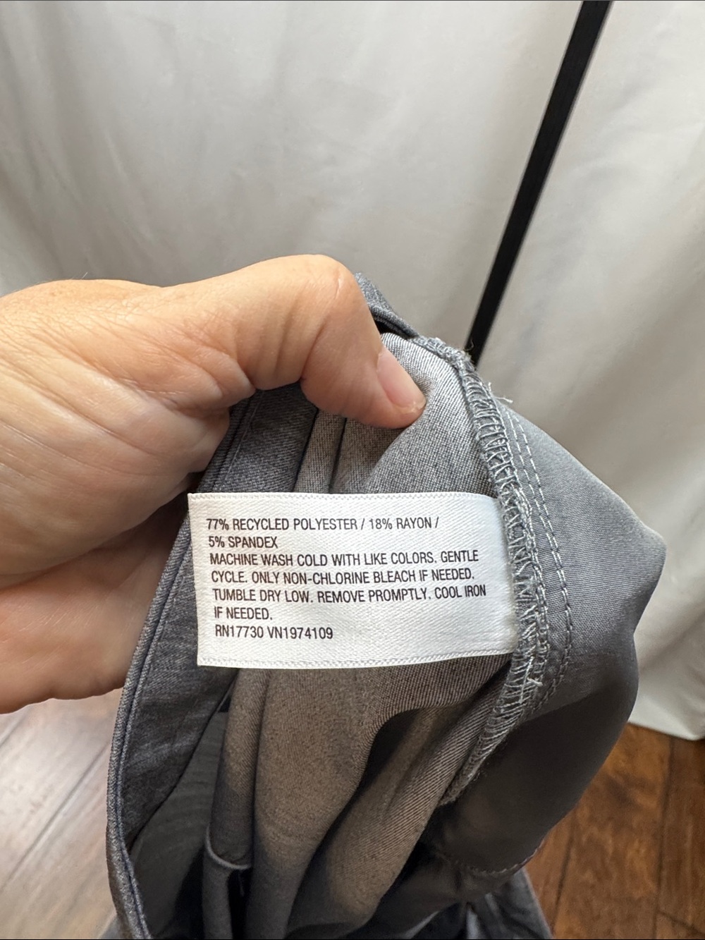 Wild Fable Gray Wide Leg Pleated Pants High Rise Large - Picture 11 of 12